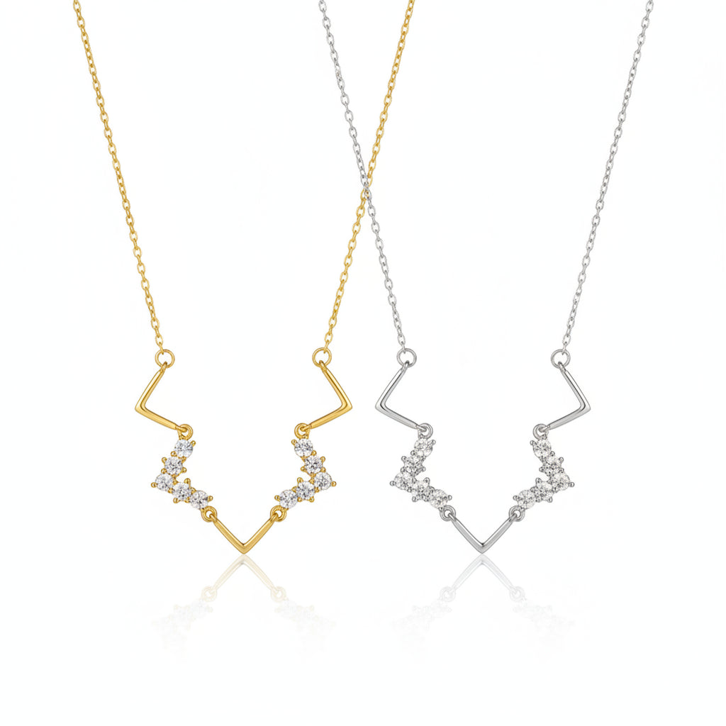 The Zenith Angular Zigzag 18K Gold Plated Choker