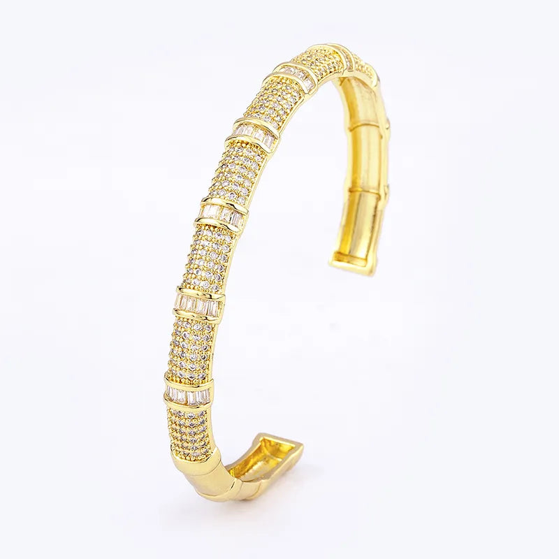 The Starry Night Iced-Out baguette and Pavé Cuff