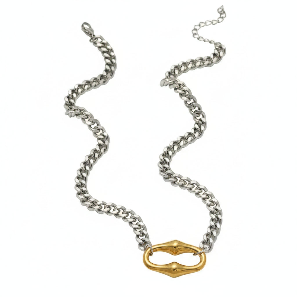 The Helix Organic Link 18K Gold PVD Chain