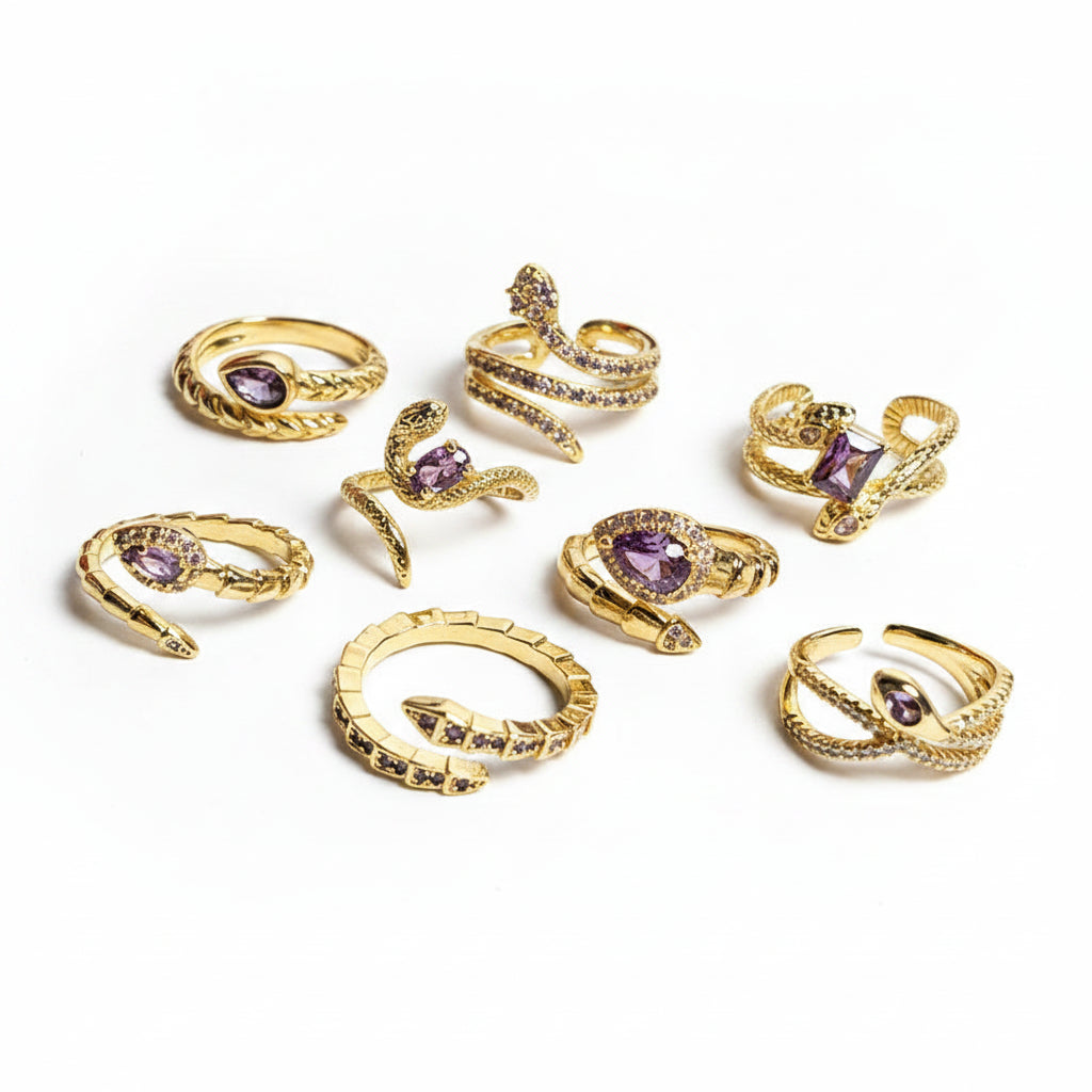 The Cleo Mystic Snake Adjustable Statement Ring