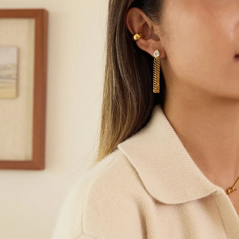 Tarnish-Free Stainless Steel Front-to-Back Draping Tassel Drops