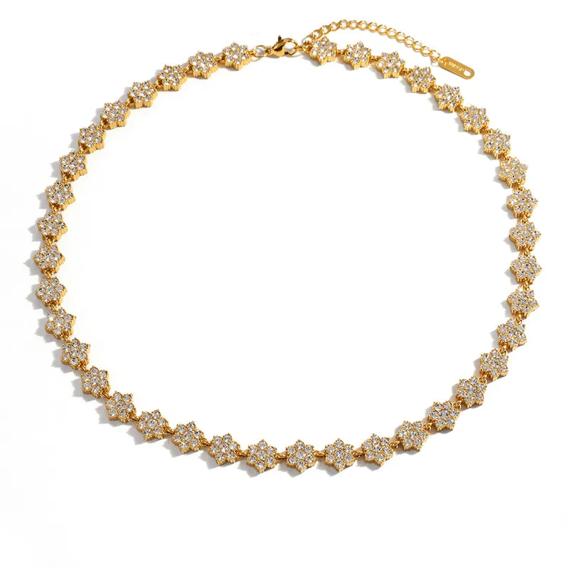 The Flora Rivieré Dual-Chain PVD Steel Necklace