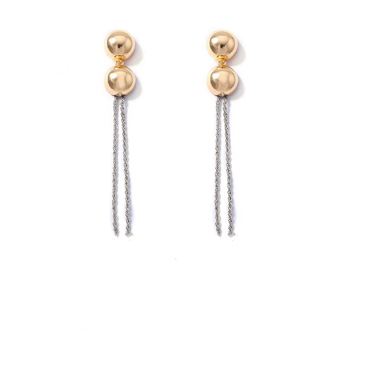 Vintage-Inspired Long Cascade Chain Drop Earrings