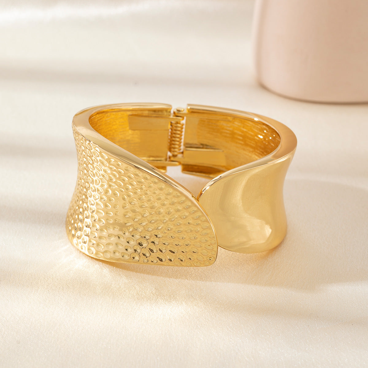 Aurelia Hammered 18K Gold Plated Cuff