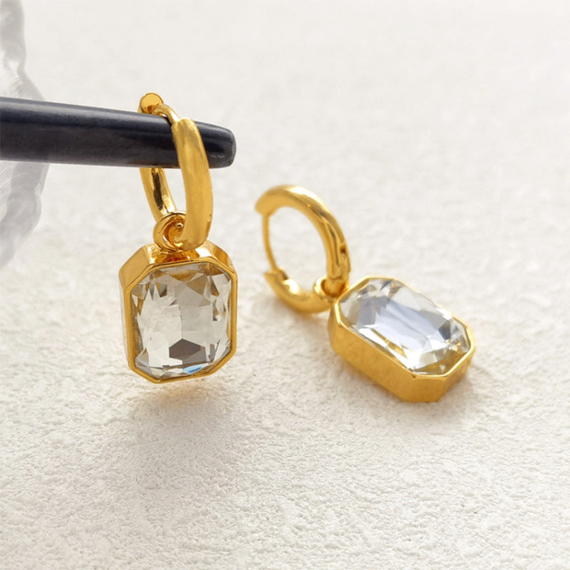 The Aria Emerald & Crystal Drop Earrings