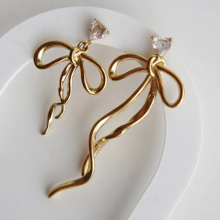 Keira Bow Dangle Earrings