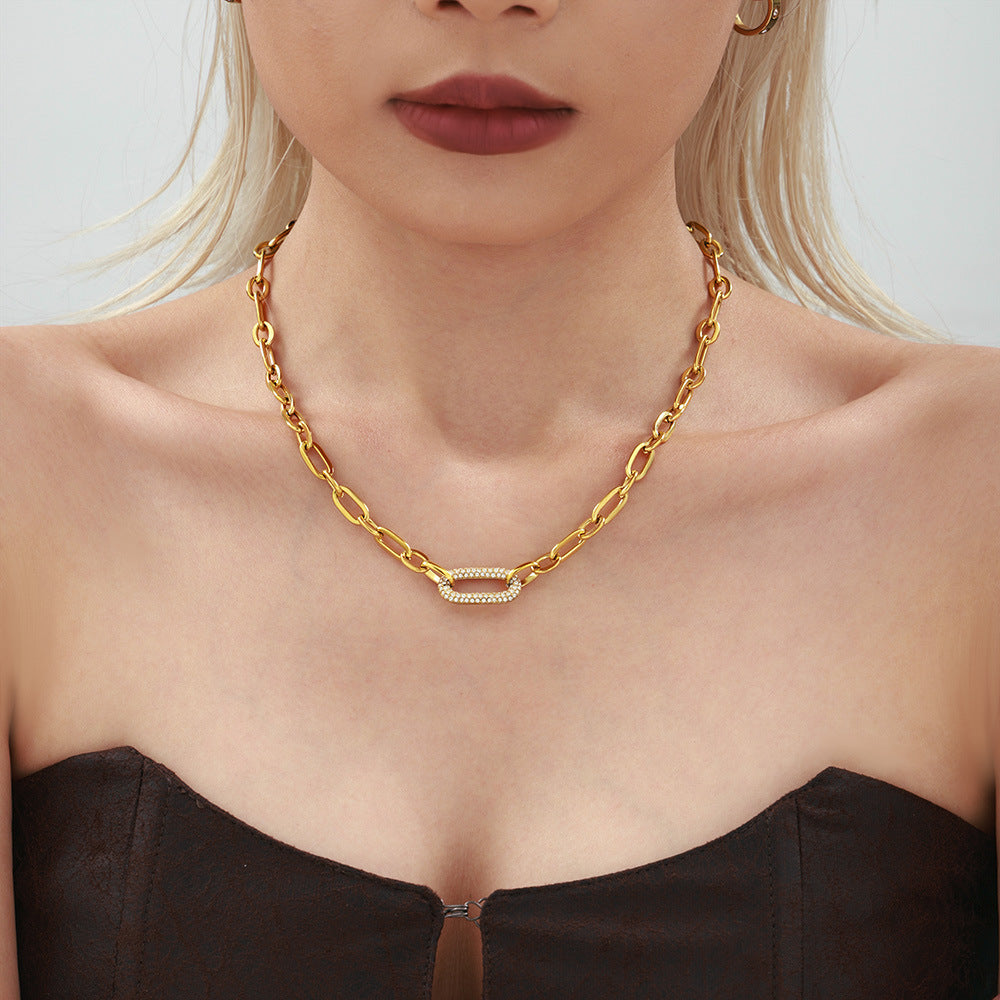 Midnight Pavé Link Set - Necklace & Bracelet