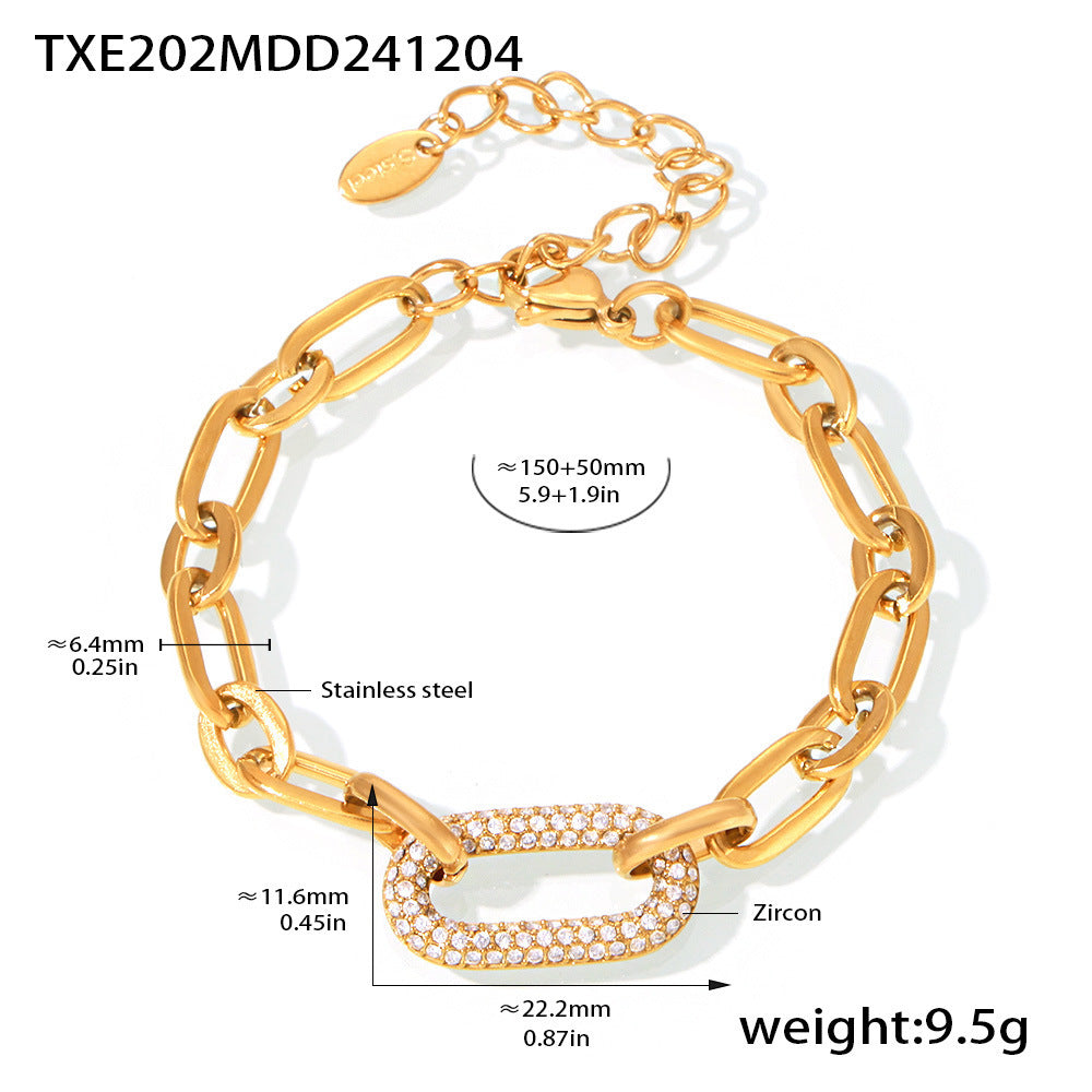Midnight Pavé Link Set - Necklace & Bracelet