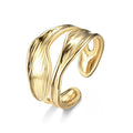 Ocean Wave Titanium Ring