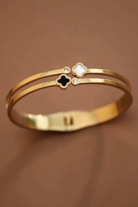 18K Gold Plated Waterproof Stainless Steel Bangle
