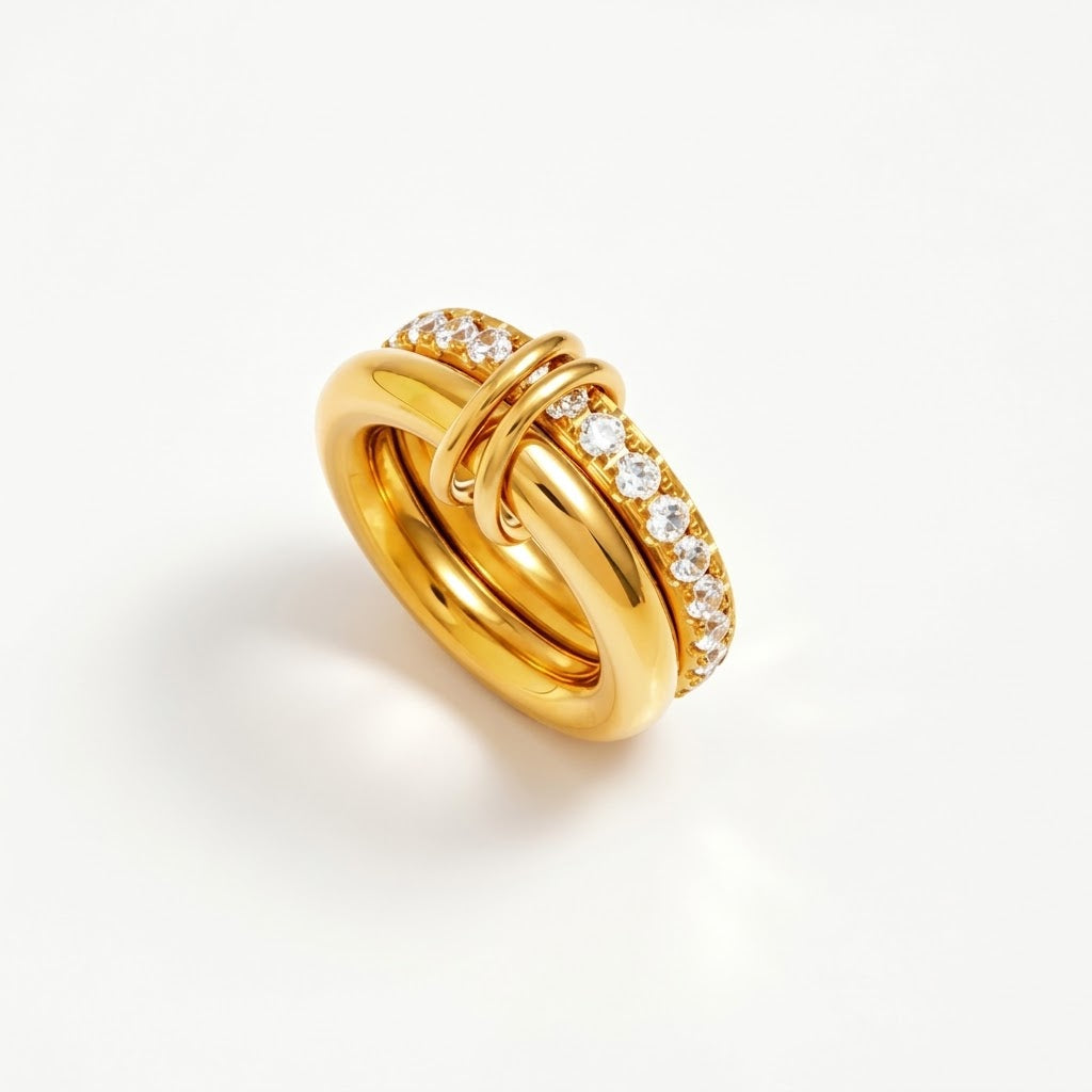 The Soleia Ribbed Statement Ring